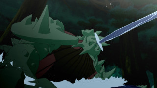 Sword held by bird in - giant free wallpaper