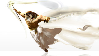Man sword white dress air - a white cloth free wallpaper