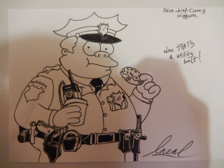 Police officer cupcake microphone note - concept art free wallpaper