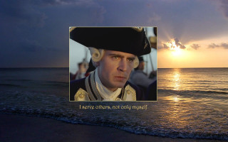 Pirate hat beach sunset man - a picture of him free wallpaper