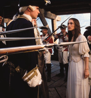 Woman white dress pirate costume - a renaissance painting free wallpaper for tablet