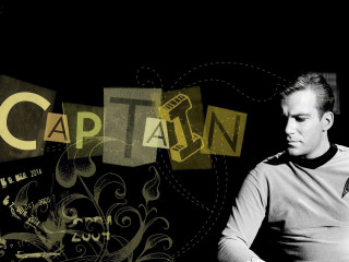 Man white shirt cellphone captain - typographic free wallpaper for desktop