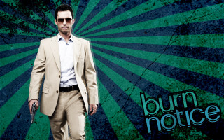 Man suit sunglasses gun green - a sunburst free wallpaper