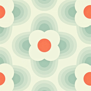 Flower pattern red center white - surreal design free wallpaper for tablet
