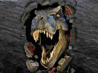 Dinosaur mouth teeth hole building - tooth free wallpaper
