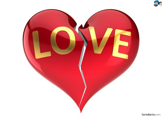 Broken heart love crack image - the word love free wallpaper