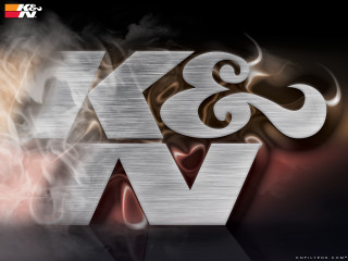 Metal letter swirl design kv - funk art free wallpaper for desktop