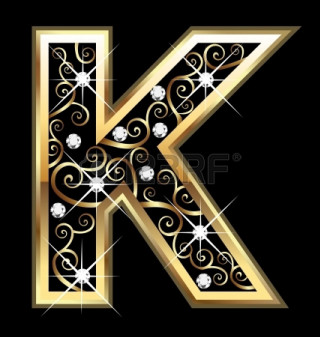 Gold letter k diamonds black - diamond free wallpaper for tablet
