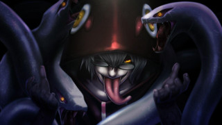 Cartoon character large tongue snake - vanita free wallpaper