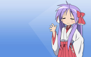 Purple hair girl pink dress - a pink dress free wallpaper for desktop