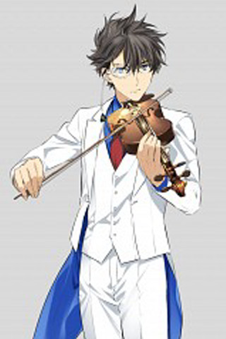 Man white suit violin blue - his shoulder free wallpaper for mobile