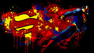 Superman painting splatters logo chest - chest free wallpaper