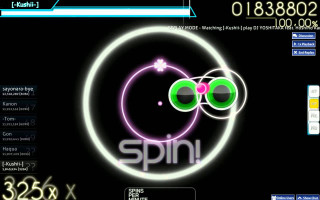 Neon logo game screenshot spin - a screen free wallpaper