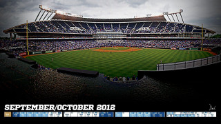 Baseball stadium crowd cloudy sky - free new year wallpaper for desktop