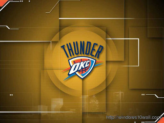 Basketball logo thunder dfc brown - a basketball logo free wallpaper