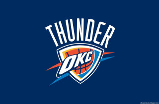 Thunder logo blue background basketball 2 - dan frazier free wallpaper for desktop