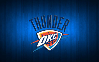 Blue background basketball logo thunder - a basketball logo free wallpaper