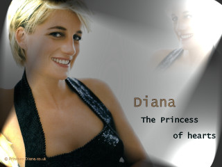 Blonde smiling woman black dress - a tiara free wallpaper