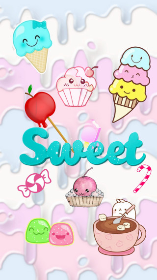 Pink background sweet cupcakes items - a cherry free wallpaper