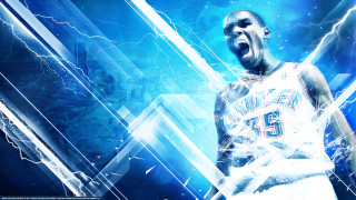Basketball player lightning background effect - his hands out free wallpaper