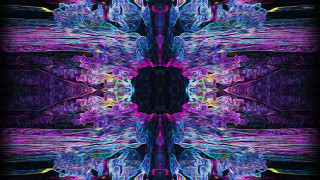 Colorful abstract flower psychedelic digital - a colorful abstract design free wallpaper