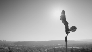 Person standing pole hat city - dan frazier free wallpaper for desktop