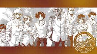 Group people brown white background - a seal free wallpaper