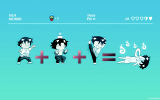 Cartoon character doing different things - the picture free wallpaper for desktop