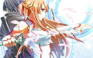 Woman long hair sword man - aguri uchida free wallpaper