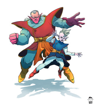 Cartoon fight fire water costumes - one person free wallpaper for tablet