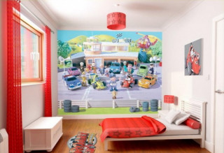 Bedroom mural cars bed window - a bedroom free wallpaper for desktop