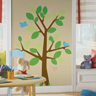 Child room tree wall teddy - digital art free wallpaper for tablet