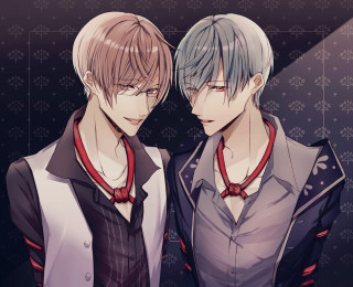 Anime characters snowflakes wall standing - vivid free wallpaper for desktop