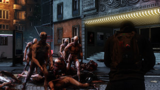 Zombies city street man woman - a group of zombies free wallpaper