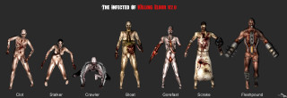 Zombies different poses sizes variety - david firth free wallpaper