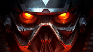 Robot red eyes helmet close - its eye free wallpaper for desktop