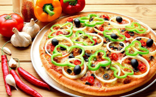 Pizza peppers delicious cheesy fresh - a pizza free wallpaper for desktop
