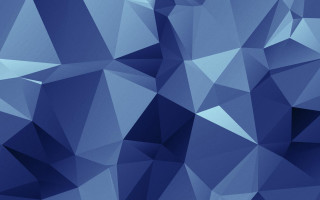 Blue abstract low poly blurred 4 - geometric shape free wallpaper