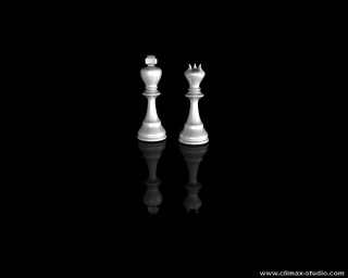 White chess piece black background - crown free wallpaper