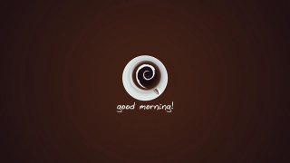 Cup coffee spoon good morning - the word good morning free wallpaper