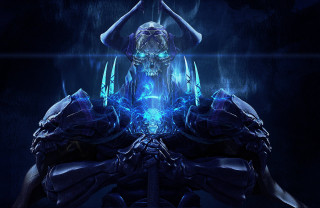 Woman skull demon back image - a skull free wallpaper for desktop