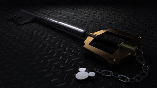 Large metal hammer chain key - disney free wallpaper