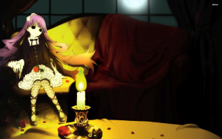 Cartoon girl couch candle lamp - a couch next free wallpaper