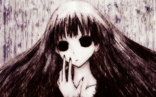 Creepy doll long hair big - a creepy doll free wallpaper