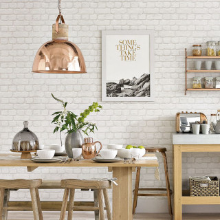 Dining room table chairs brick - a brick wall behind free wallpaper for tablet