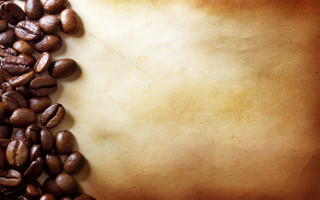 Coffee beans parchment grungy background - grungy free wallpaper