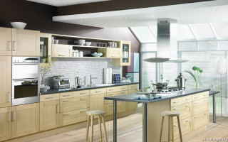 Kitchen stove modern interior cooking 5 - movement free wallpaper