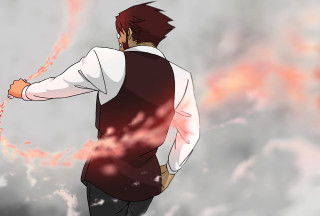 Man vest tie cloudy sky - edmond xavier kapp free wallpaper