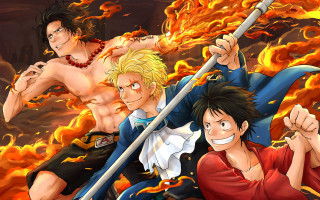 Anime characters swords flames background - eiichiro oda free wallpaper for desktop