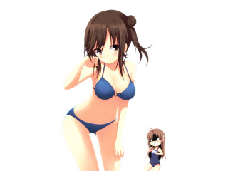 Giantess bikini doll pixel art - giantess art free wallpaper